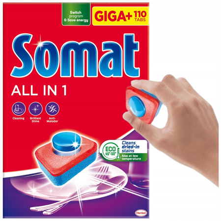 Somat  all in one GIGA 110 szt tabletki do zmywarki 