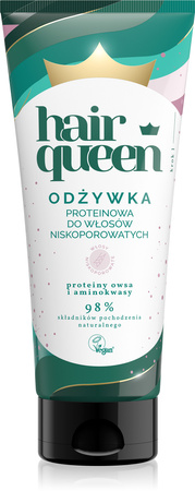 Hair Queen odżywka proteinowa do włosów niskoporowatych 200ml