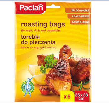 Paclan torebki do pieczenia bez tłuszczu 35x38  6szt