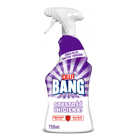 Cillit Bang Czystość i Higiena zabija 99,9% bakterii Spray 750ml