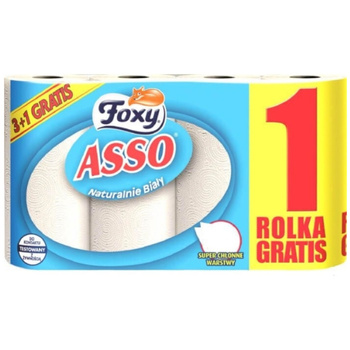Ręcznik papierowy foxy asoo 3+1 biały chłonny mocny