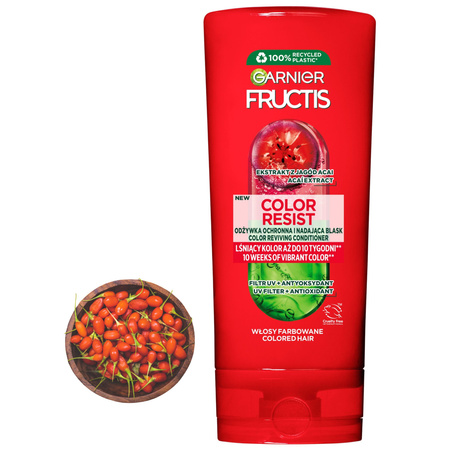 Fructis odżywka do włosów farbowanych ochronna nadaje blask 200ml