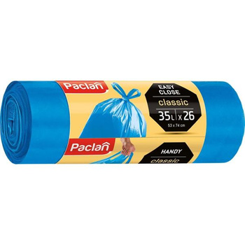 Paclan  worki na śmieci z uszami 60l  16szt classic