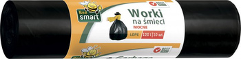 Bee smart worki na śmieci 120l 10 szt mocne LDPE