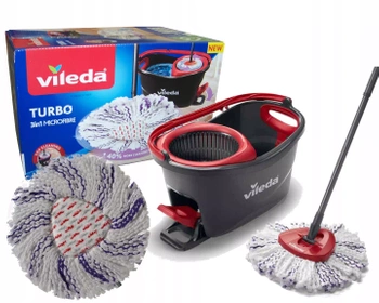 Mop Obrotowy VILEDA TURBO 3w1 Mikrofibra wring