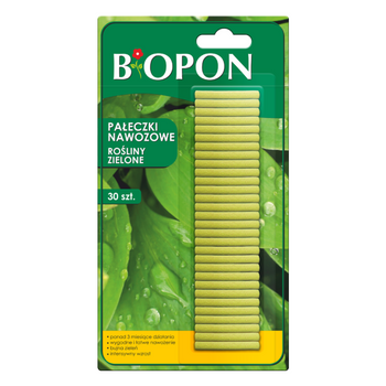 Pałeczki nawozowe BIOPON Rośliny Zielone 30 szt. 