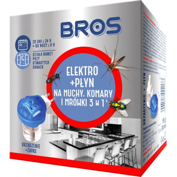 Bros Elektro Na Komary Muchy Mrówki komplet 
