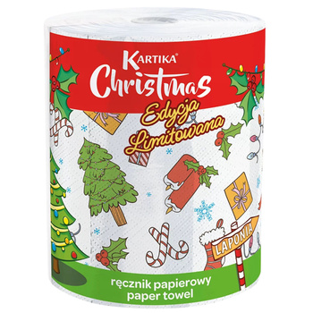 Ręcznik Papierowy Kuchenny świąteczny wzór 3 warstwy chłonny