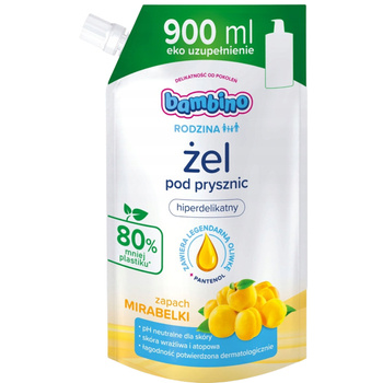 Bambino Rodzina żel pod prysznic zapas 900ml MIRABELKA