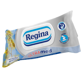 Regina Ultra Med Nawilżany Papier Toaletowy 42 listki