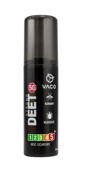 VACO STRONG na Komary i Kleszcze 50% DEET 80 ml