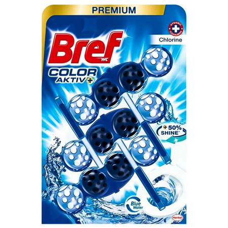 Bref Color Activ zawieszka do WC kulki  3x50g Chlorine